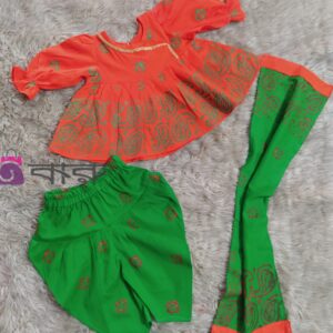 Orange & Lime Baby Three Piece | K3P-029