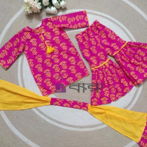 Pink & Yellow Baby Three Piece | K3P-034